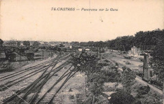 Castres Panorama Sur La Gare à Castres