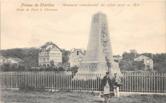 Plateau De Chatillon Monument Commemoratif  (dos non divisé) à Châtillon