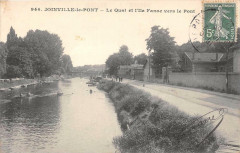 Joinville Le Pont Le Quai Et L'Ile Fanac Vers Le Pont à Joinville-le-Pont