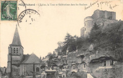 Montrichard L'Eglise La Tour Habitations Dans Les Rochers -
													41 Loir et Cher
												
