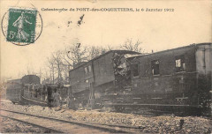 Catastrophe Du Pont Des Coquetiers Le 6 Janvier 1912 (accident de train G -
													93 Seine Saint Denis
												