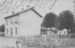 Carte Photo Saint Maurice Les Chateuneuf Cliche De La Gare (dos non divis