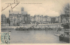 Paris IVe Port Des Ormes Et Eglise St Gervais à Paris 4e