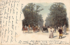 Carte postale ancienne L'Allée des Acacias au Bois de Boulogne
                                                                     à Paris 16e
                                