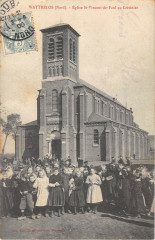 Wattrelos Eglise Saint-Vincent De Paul Au Cretinier (dos non divisé) Rare à Wattrelos