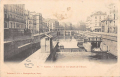 Nantes L'Ecluse Et Quais De L'Erdre (dos non divisé) à Nantes