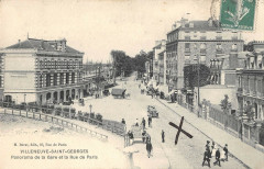Villeneuve Saint Georges Panorama De La Gare Et La Rue De Paris à Villeneuve-Saint-Georges