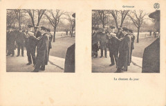 Lyon Rare Cpa La Chanson Du Jour (saltimbanque à Lyon