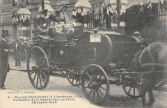 Voyage Presidentiel A Cherbourg Le President Quittant L'Hospice Civil -
													50 Manche
												