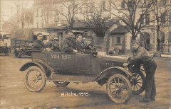Carte photo voiture militaire à Bitche