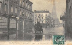 Paris Inondations Paris La Rue Saint Charles à Paris