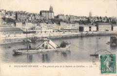 Boulogne Sur Mer Vue Generale Prise De La Batterie De Chatillon à Boulogne-sur-Mer
