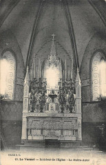 Le Vernet Interieur De L'Eglise Le Maitre Autel