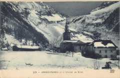 Argentieres Et Le Glacier En Hiver