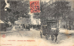 Carte postale ancienne Avenue des Batignolles
                                                                     à Saint-Ouen-sur-Seine
                                