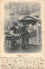 Carte postale ancienne Paris Petits Metiers la marchande de fleurs
                                                                     à Paris
                                