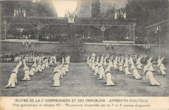 Oeuvre de la Ière Communion et des Orphelins - Apprentis d'Auteuil - Fête gymnastique et militaire à Paris 16e