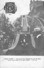 Carte postale ancienne Luna Park - Descente des Rapides
                                                                     à Paris 17e
                                