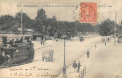 Carte postale ancienne Montmartre - Sortie de Paris par la Porte Ornano
                                                                     à Paris 18e
                                