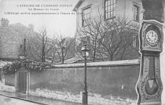 L'Affaire de l'Impasse Ronsin - La Maison du Crime - L'Horloge arrêtée mystérieusement à l'heure du Crime -
																					75015 Paris 15e
																			