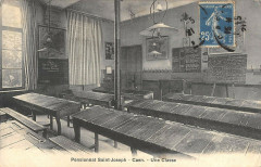 Caen Pensionnat Saint Joseph Une Classe à Caen