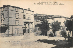 Cournon La Poste Et La Cafe De La Mairie(Cpa pas courante