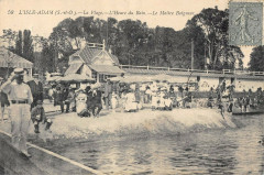 Isle Adam La Plage Heure Du Bain Le Maitre Baigneur