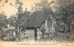 Carte postale ancienne Montmartre - La Maison au Toit de Chaume dite d'Henri IV
																	 à Paris 18e
								