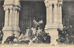 Carte postale ancienne Montmartre - Basilique du Sacré-Coeur, la Bénédiction de Paris par le Saint-Sacrement
                                                                     à Paris 18e
                                