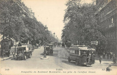 Paris Xe Perspective Bd Montmartre Vue Prise Carrefour Drouot à Paris 10e