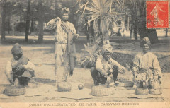 Carte postale ancienne Jardin d'Acclimatation de Paris - Caravane Indienne
                                                                     à Paris 16e
                                