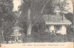 Carte postale ancienne Bois de Boulogne - Chalet du Cycle
                                                                     à Paris 16e
                                