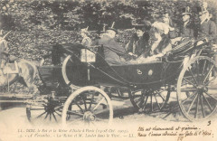 Paris Le Roi Et La Reine D'Italie A Paris 1903 A Versailles à Paris