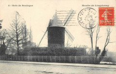 Carte postale ancienne Bois de Boulogne - Moulin de Longchamp
                                                                     à Paris 16e
                                