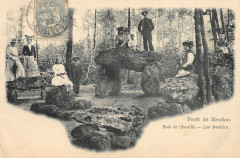 Carte postale ancienne Foret De Meudon Bois De Chaville Les Menhirs
                                                                     à Chaville
                                