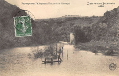 Paysage Sur L'Allagnon Une Partie De Canotage