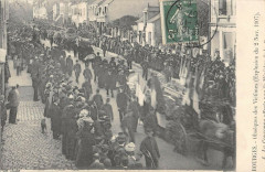 Bourges Obseques Des Victimes Explosion 1907 La Couronne Oferte Par Le à Bourges