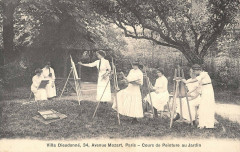 Villa Dieudonné - Avenue Mozart - Cours de Peinture au Jardin à Paris 16e
