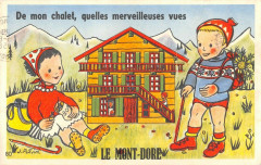 Jolie Cpa A Systeme De Depliant Le Mont Dore à Mont-Dore