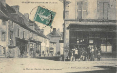 Saint Germain D'Auvergne La Place Du Marche La Rue Du Commerce