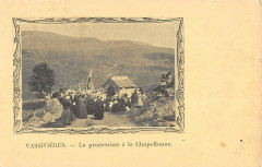 Vassivieres La Procession A La Chapelloune (cliché pas courant