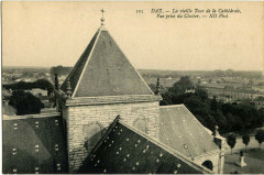 Dax (Landes) - La vieille Tour de la Cathédrale, Vue prise du Clocher