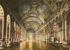 Carte postale ancienne Gallery of Mirrors, Versailles, France-LCCN2001698740
                                