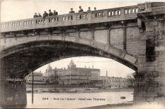 Dax (Landes) - Pont et vue sur Hôtel des Thermes 1