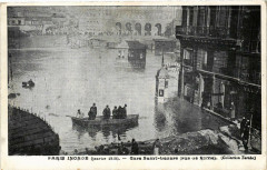 Paris Gare Saint-Lazare Rue de Rome Inondations 1910 à Paris