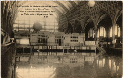 Paris Intérieur de la Gare d'Orsay Inondations 1910 à Paris