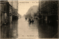 Paris Rue Surcouf Inondations 1910 à Paris