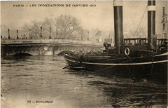 Paris Pont Neuf Inondations 1910 -
																					75000 Paris
																			