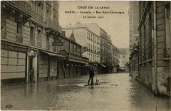 Paris Grenelle Rue Saint-Dominique Inondations 1910 à Paris