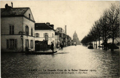 La Grande Crue de la Seine (Janvier 1910) - Inondation du Quai de la Rapée à Paris 12e